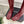 CC Double C Knee-High Boots 3.5CM Burgundy Croc-Embossed Leather 946896