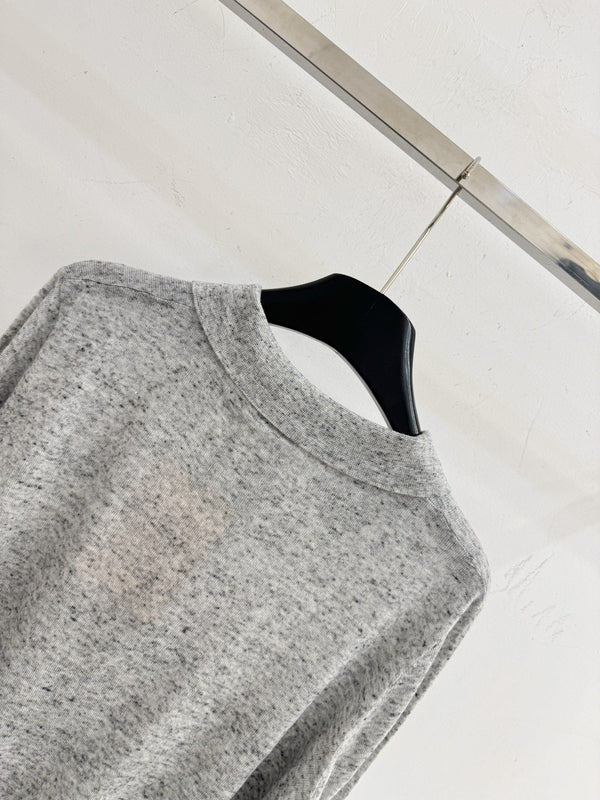 Miu Logo Patch Knit Polo Sweater Wool 794377