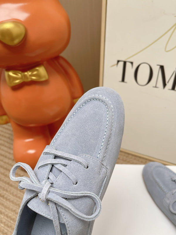 CE Adam Lace-Up Sneakers Blue Suede Calfskin 951088