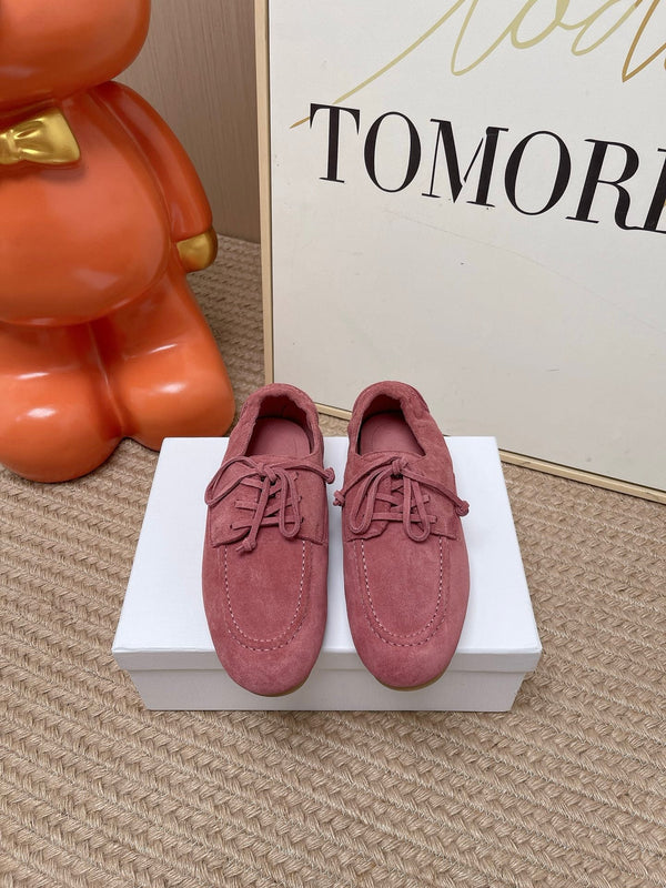 CE Adam Lace-Up Sneakers Dark Pink Suede Calfskin 951086