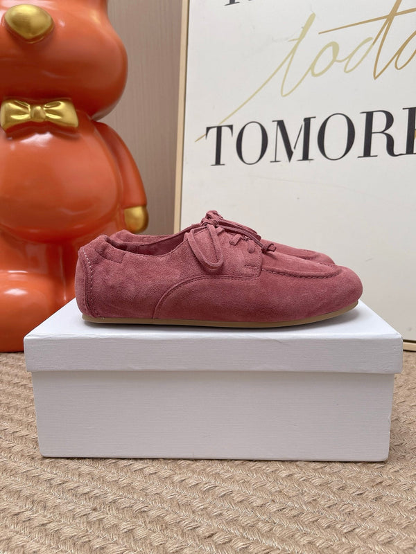 CE Adam Lace-Up Sneakers Dark Pink Suede Calfskin 951086