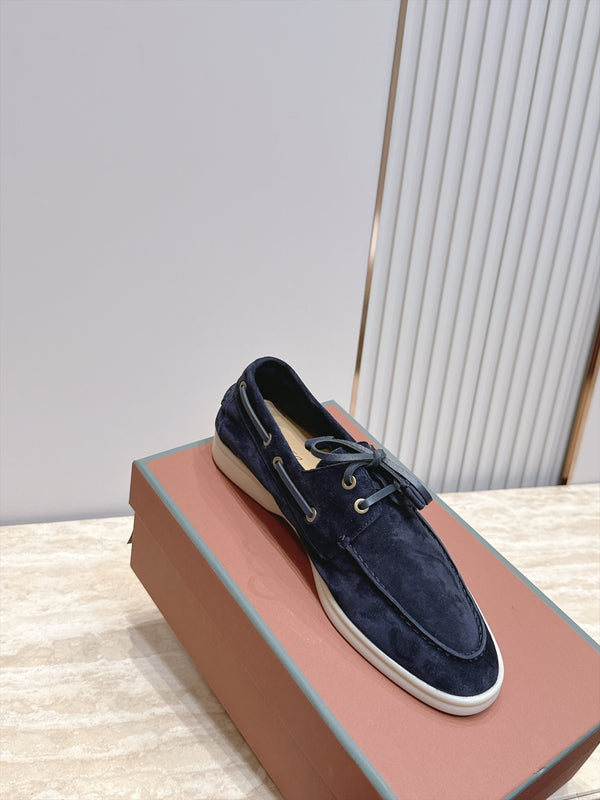 LP Sea-Sail Walk Boat Shoes Navy Blue Suede 954501