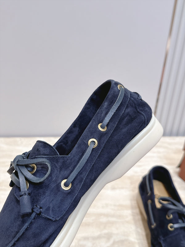 LP Sea-Sail Walk Boat Shoes Navy Blue Suede 954501