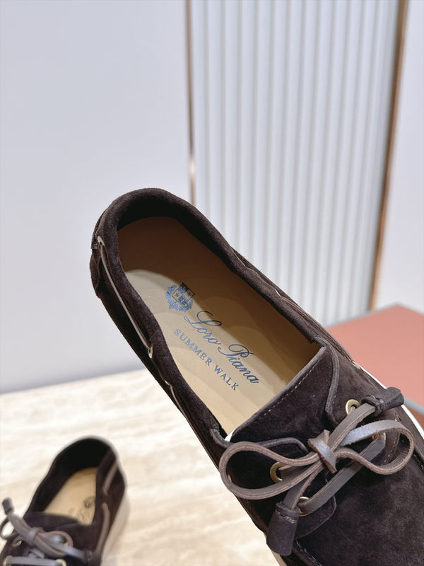 LP Sea-Sail Walk Boat Shoes Dark Brown Suede 954498