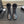 CC Sock Ankle Boots Block Heel 6cm Black Suede Leather 958121