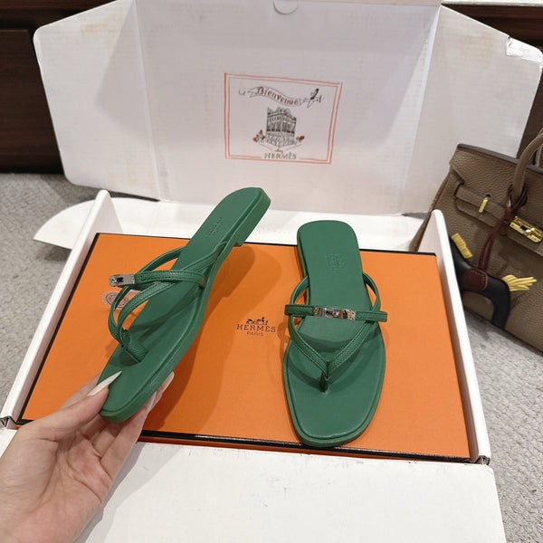 HM Miss Sandal Green in Calfskin 959968