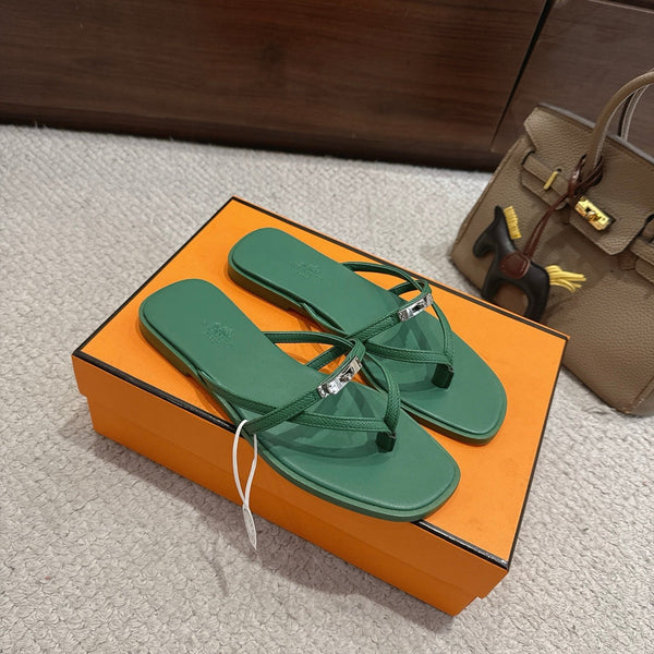 HM Miss Sandal Green in Calfskin 959968