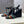 HM Wedge Sandals 10.5CM Black Multicolor Suede 959360