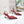YSL Folie Slingback Pumps 6.5cm Red Mesh Black Leather 961601