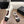 CC Square-Toe Mary Jane Flats White Black Lambskin 961511