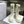 CD Combat Boots Mid-Calf Front Zipper Milk White Leather 965382