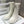 CD Combat Boots Mid-Calf Front Zipper Milk White Leather 965382