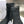 CD Combat Boots Mid-Calf Front Zipper Black Leather 965381