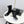 CC Mid-Calf Boots Pearl Ball Heel Bow Black Suede Leather 972797