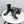CC Mid-Calf Boots Pearl Ball Heel Bow Black Leather 972798