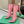BLC Cagole Knee-High Boots 9.5cm Pink Leather 985498