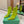 BLC Cagole Mid-Calf Boots 9.5cm Neon Green Leather 985485