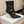 BM 26S Pointed-Toe Boots 10.5cm Gold Logo Buttons Black Leather 111356