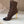 BM 26S Moneta Monogram Lace-Up Boots Peep-Toe Coffe Knit 111312