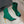 BM 26S Moneta Monogram Lace-Up Boots Peep-Toe Dark Green Knit 111311
