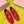 Miu 26S Mary Jane Flats Buckled Strap Logo Red Suede 137198