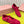 Miu 26S Mary Jane Flats Buckled Strap Logo Red Suede 137198