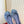 GG 26S Horsebit Ballet Flats Bow Detail Blue GG Canvas 141311
