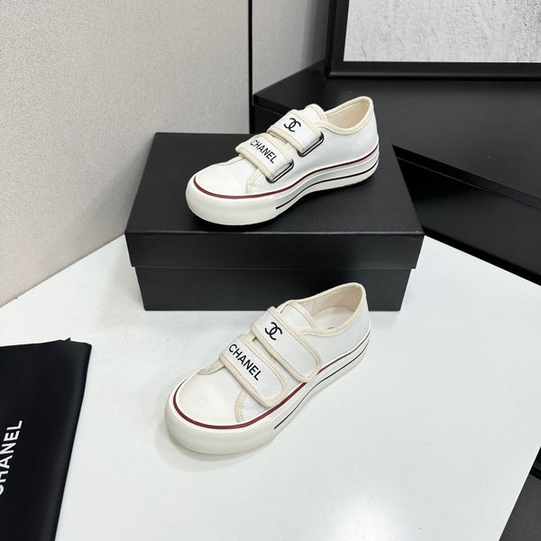 CC Sport Sneakers White Red Black Fabric 145659
