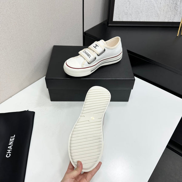 CC Sport Sneakers White Red Black Fabric 145659