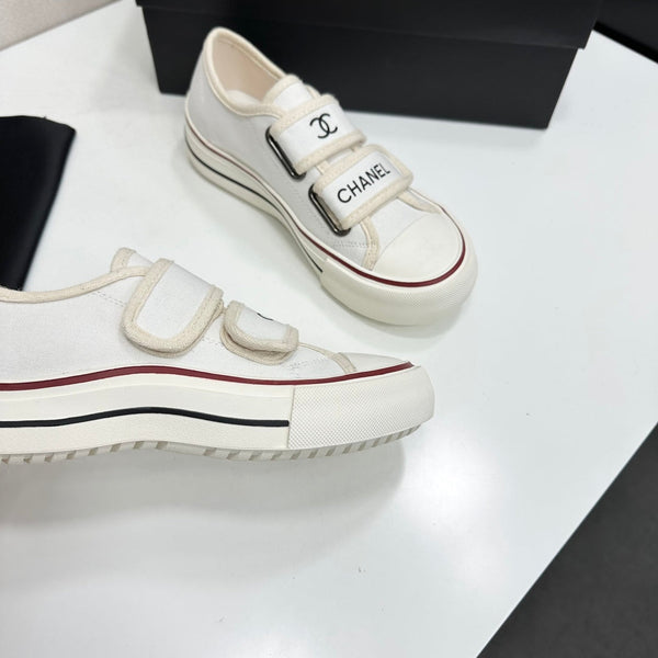 CC Sport Sneakers White Red Black Fabric 145659