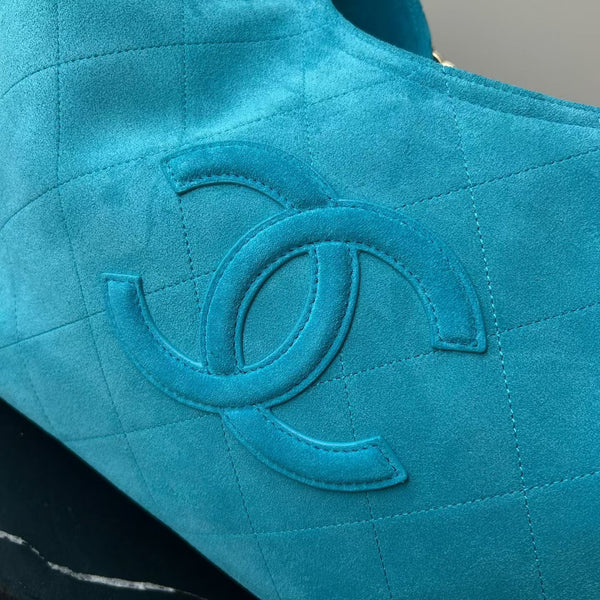 CC 26B Shopping Bag 55CM Blue Suede Calfskin 6474
