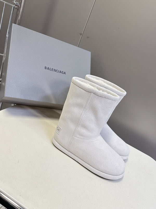 BLC Snow Boots High-Gloss Finish Shearling Lining 151395