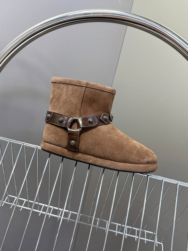BLC Snow Boots Glossy Finish Shearling Lining 151391