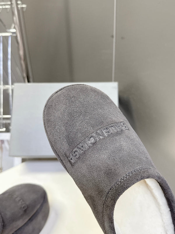 BLC Platform Slides Suede Genuine Fur 151385