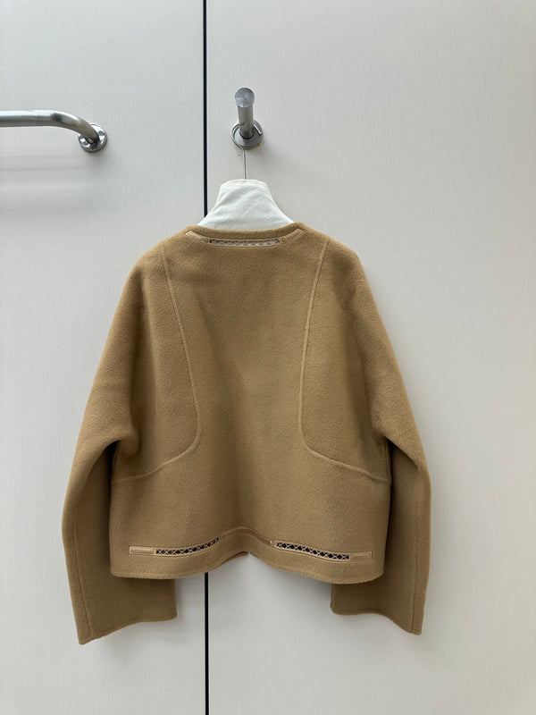 HM 26K Embroidered Jacket L'Enseigne du Sellier Wool Cashmere 435166
