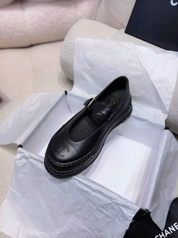 CC 26S Double Mary Jane Pumps 5cm Nappa Lambskin 156632