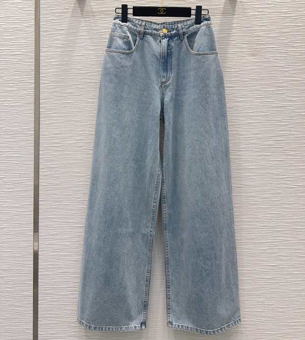 CC 26S Wide-Leg Denim Jeans Cotton 436534