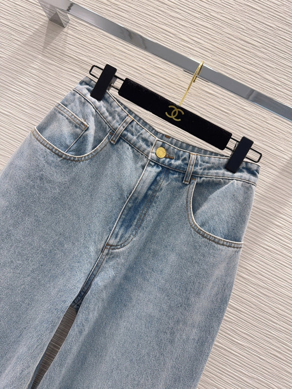 CC 26S Wide-Leg Denim Jeans Cotton 436534