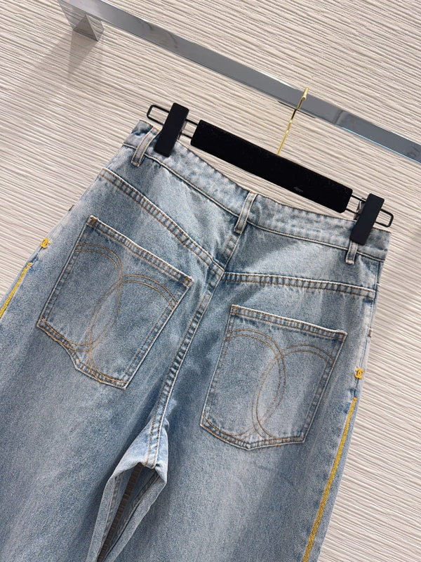 CC 26S Wide-Leg Denim Jeans Cotton 436534