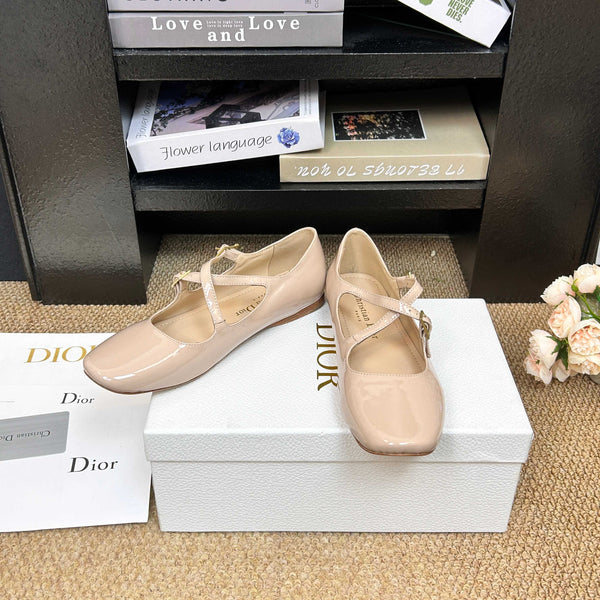 CD 2026 Ballet Flats Custom Patent Leather 157545