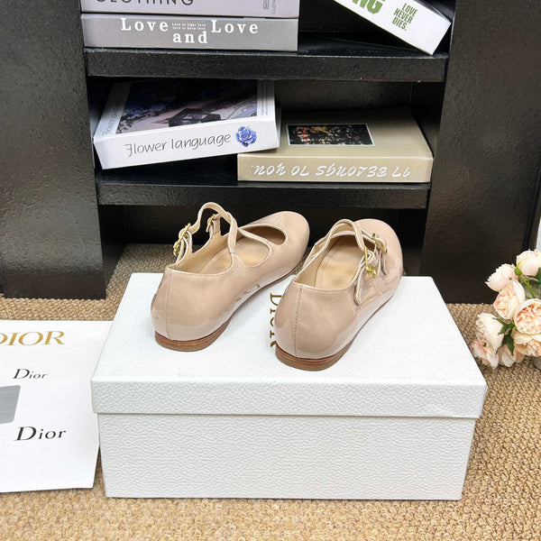 CD 2026 Ballet Flats Custom Patent Leather 157545