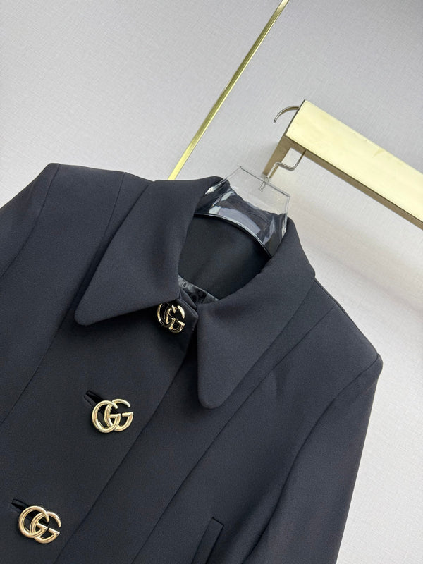 GG 26S Crepe Jacket Double G Buttons Polyester 437650