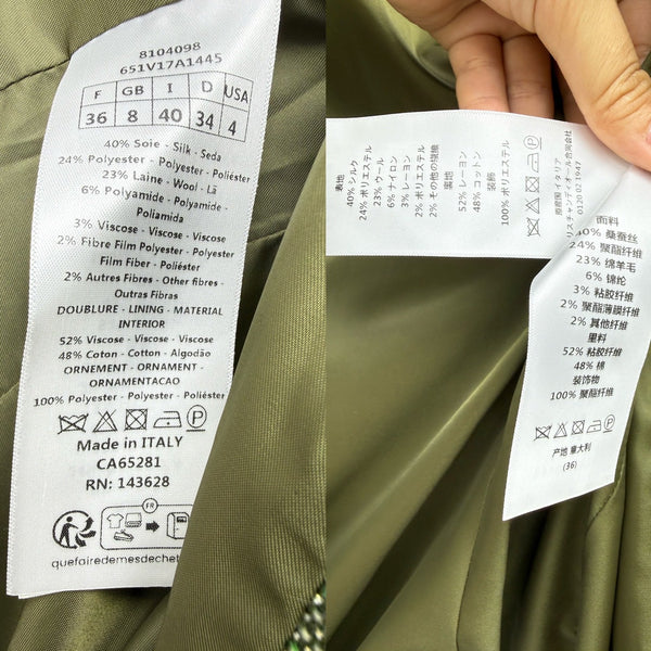 CD 26SS Fitted Blazer Silk 432463