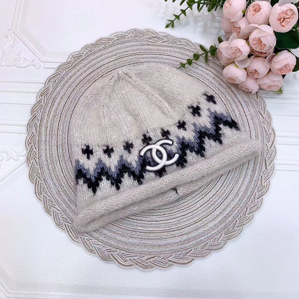 CC 26FW Double C Logo Knit Beanie Multicolor 518016