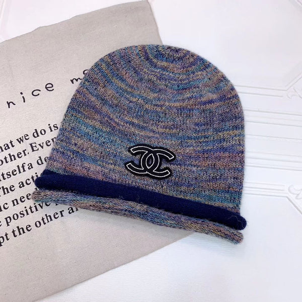CC 26FW Marled Knit Beanie Double C Logo  518015