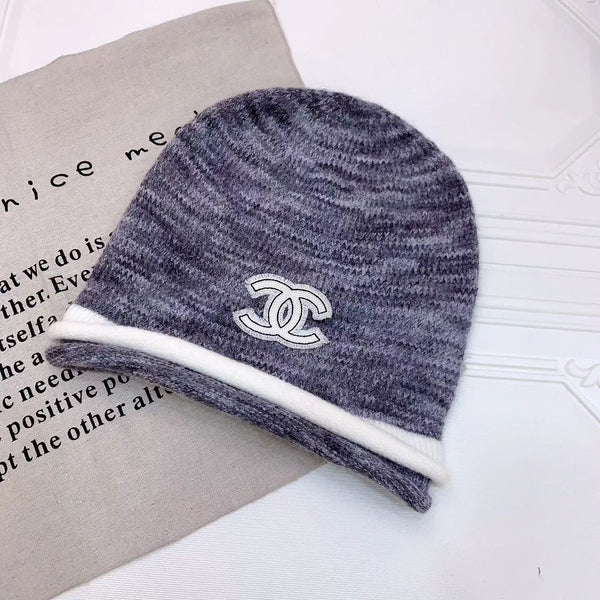 CC 26FW Marled Knit Beanie Double C Logo  518015