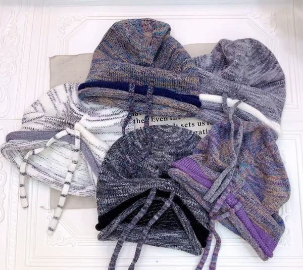 CC 26FW Marled Knit Beanie Double C Logo  518015