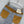 CC 26FW Gold Chain-Trim Denim Midi Skirt Light Blue Cotton 274253