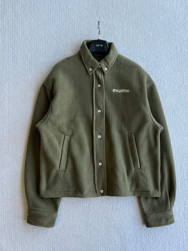 Miu 26FW Fleece Blouson Jacket Polyester 439725