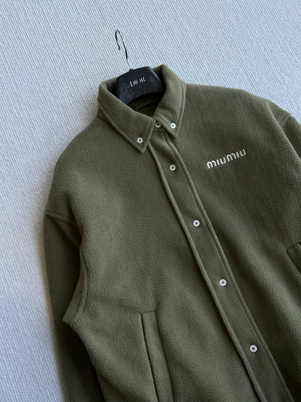 Miu 26FW Fleece Blouson Jacket Polyester 439725